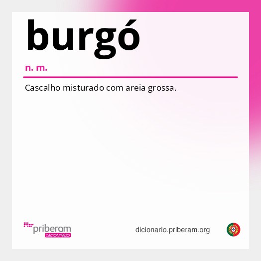 Significado de burgó