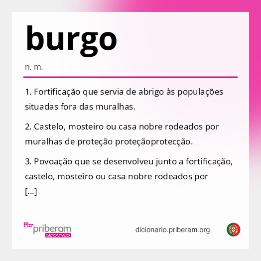 Significado de burgo
