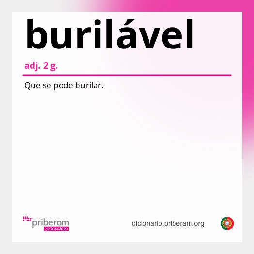 Significado de burilável