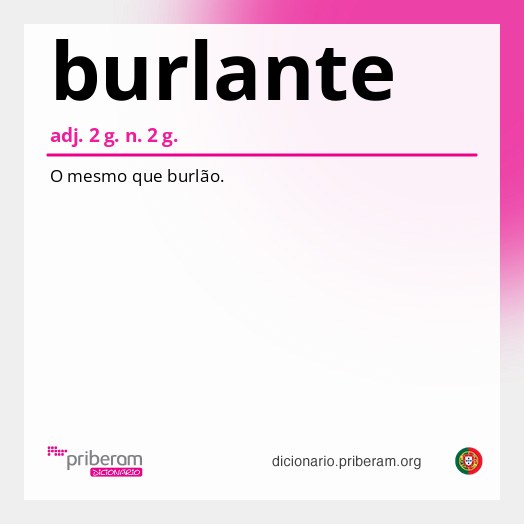 Significado de burlante