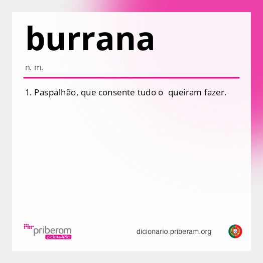 Significado de burrana