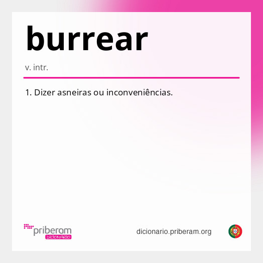 Significado de burrear