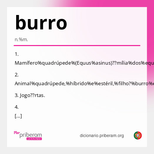 Significado de burro