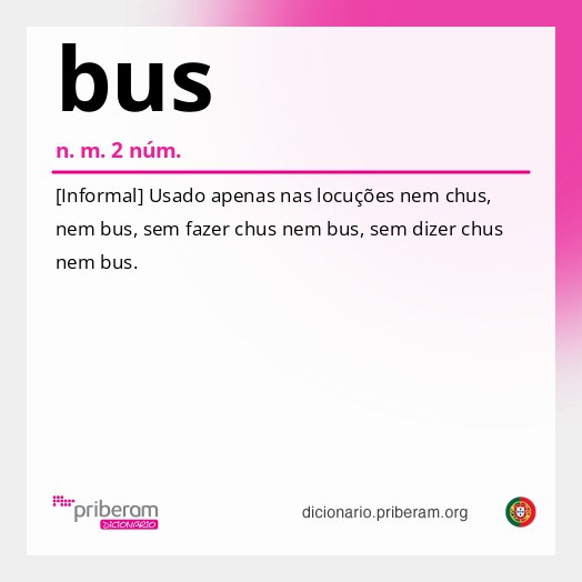 Significado de bus