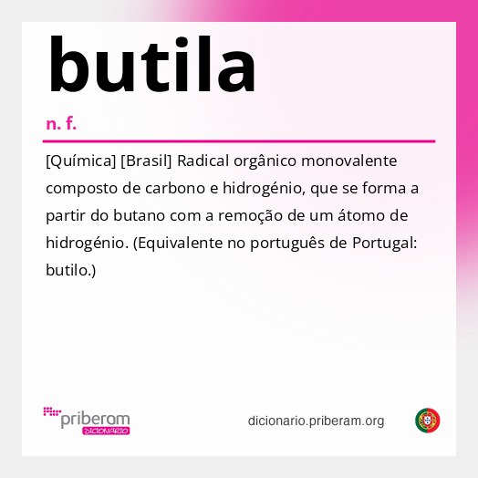Significado de butila
