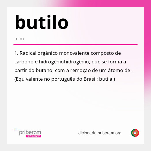 Significado de butilo