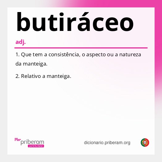 Significado de butiráceo