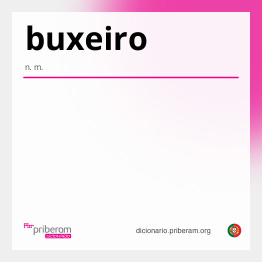 Significado de buxeiro
