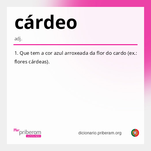 Significado de cárdeo