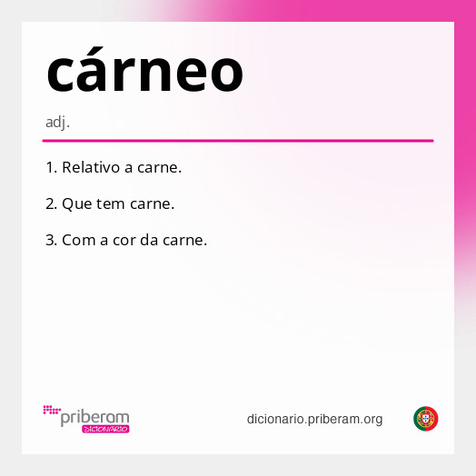 Significado de cárneo