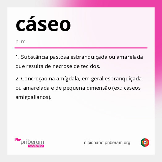 Significado de cáseo