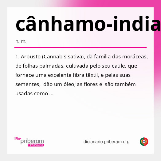 Significado de cânhamo-indiano