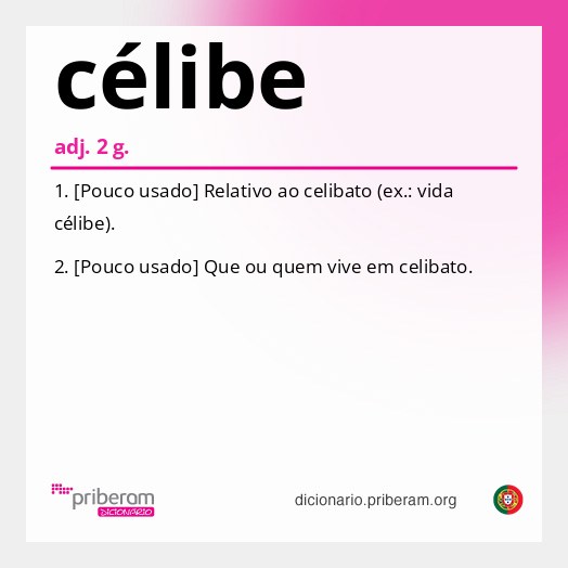 Significado de célibe
