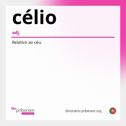 Significado de célio