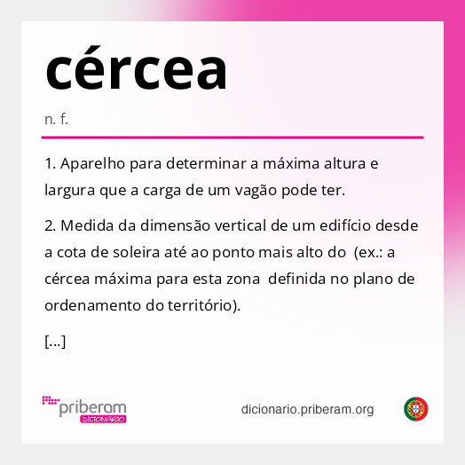 Significado de cércea