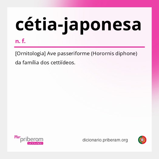 Significado de cétia-japonesa