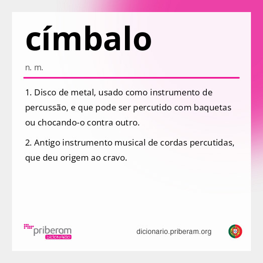 Significado de címbalo
