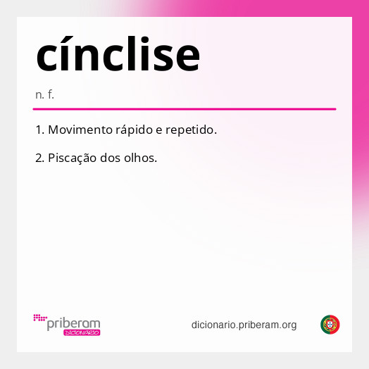 Significado de cínclise