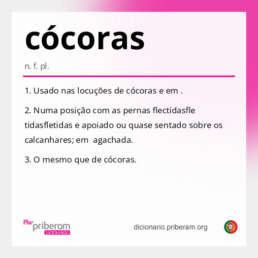 Significado de cócoras