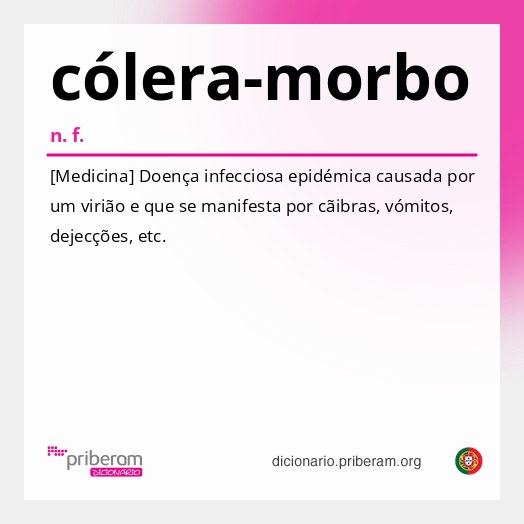 Significado de cólera-morbo