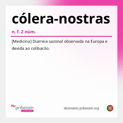 Significado de cólera-nostras
