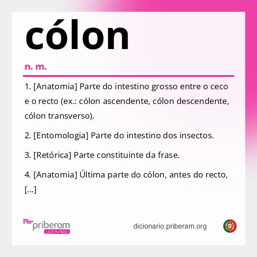 Significado de cólon