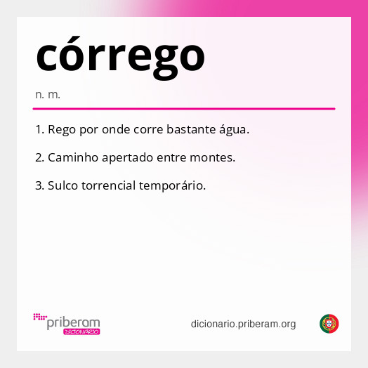Significado de córrego