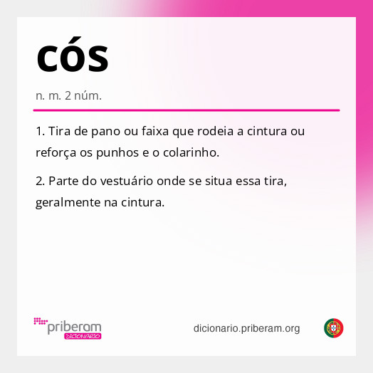 Significado de cós