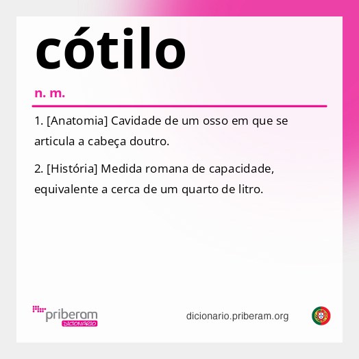 Significado de cótilo