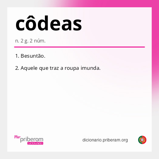 Significado de côdeas