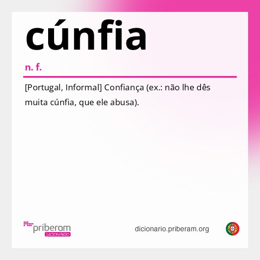 Significado de cúnfia