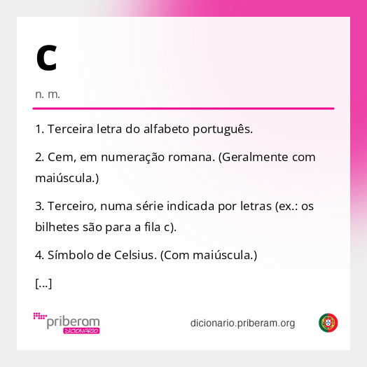 Significado de c