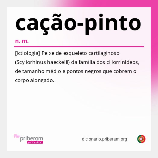 Significado de cação-pinto