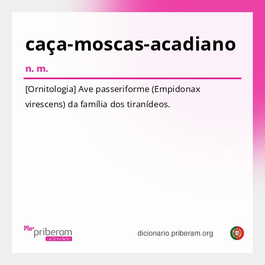 Significado de caça-moscas-acadiano