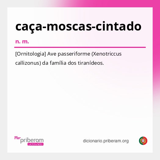 Significado de caça-moscas-cintado