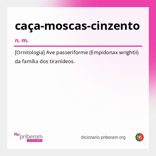 Significado de caça-moscas-cinzento