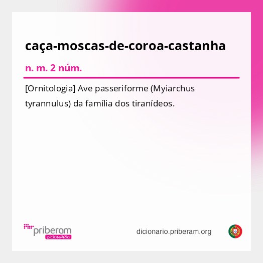 Significado de caça-moscas-de-coroa-castanha