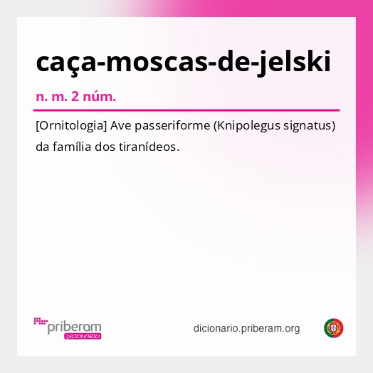 Significado de caça-moscas-de-jelski
