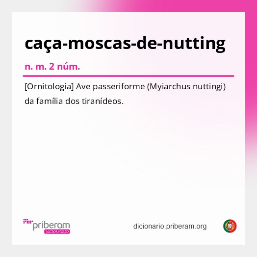 Significado de caça-moscas-de-nutting
