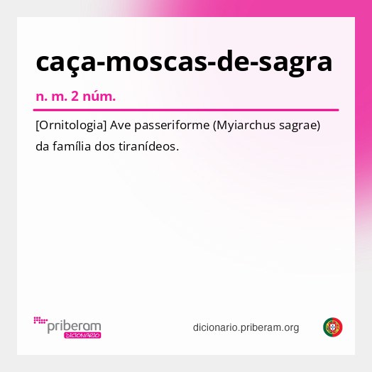 Significado de caça-moscas-de-sagra