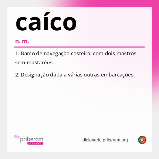Significado de caíco