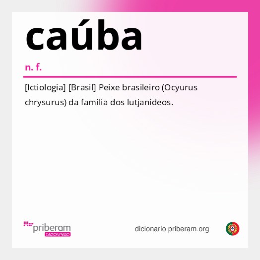 Significado de caúba