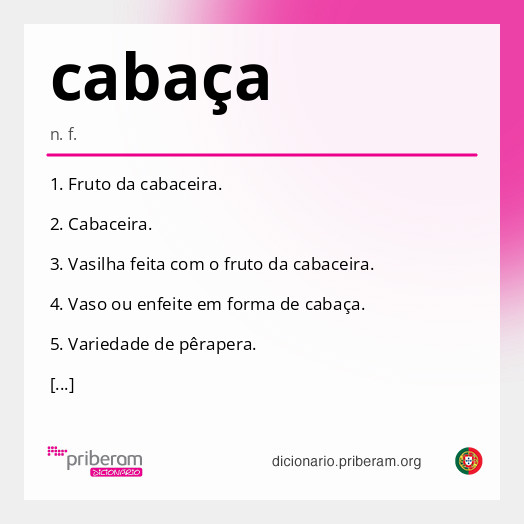 Significado de cabaça