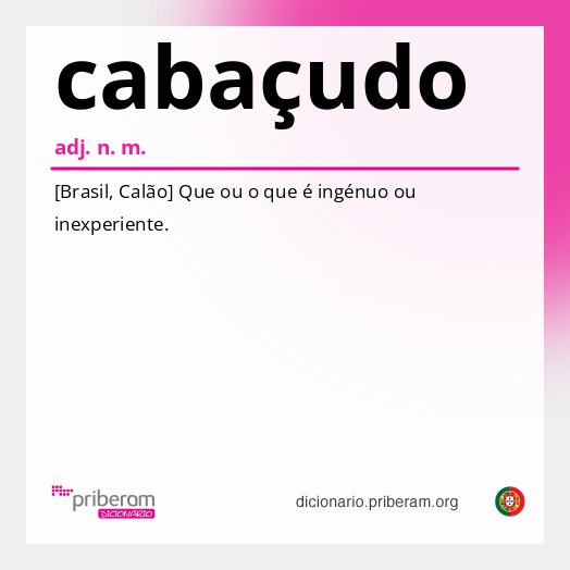 Significado de cabaçudo