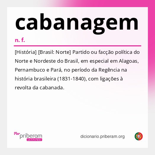Significado de cabanagem