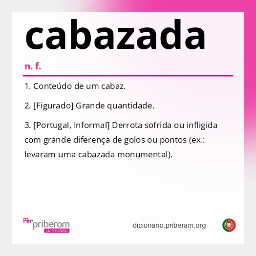 Significado de cabazada