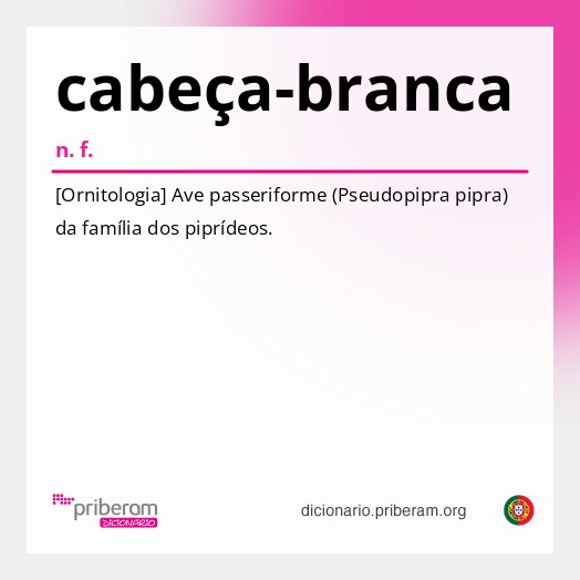 Significado de cabeça-branca