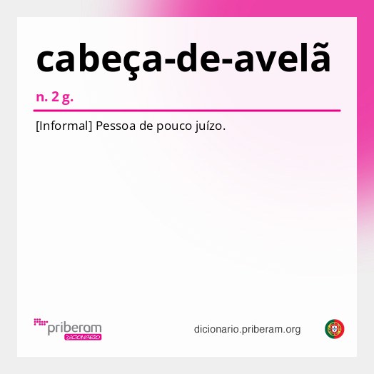 Significado de cabeça-de-avelã