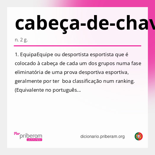 Significado de cabeça-de-chave