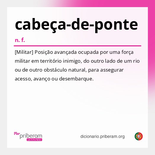 Significado de cabeça-de-ponte